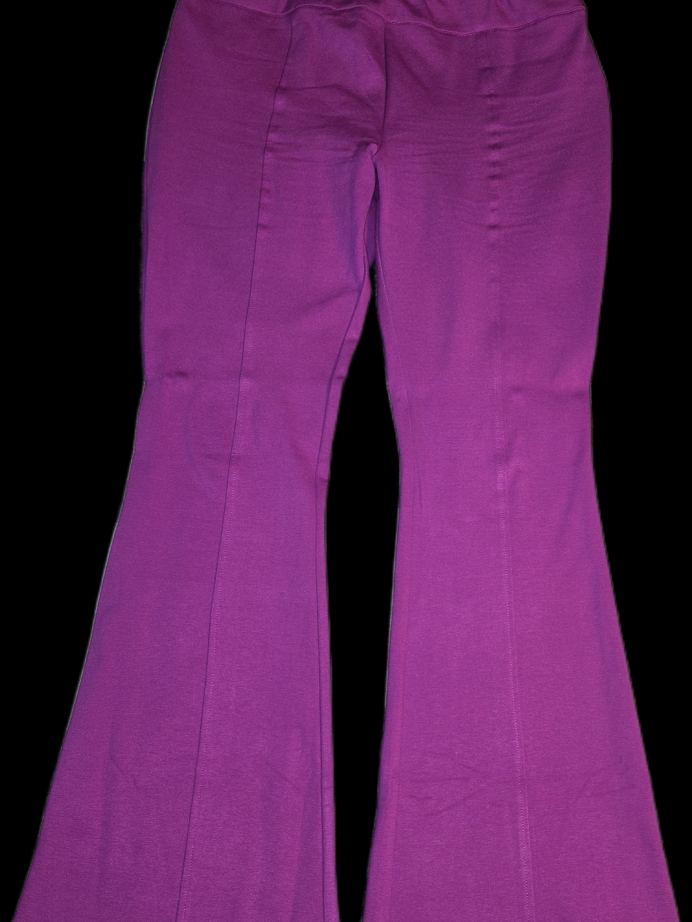 Dear Scarlett High-Waist Magenta Flare Magic Pants Size XL - Picture 6 of 10